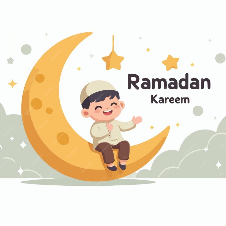 illustration-vectorielle-enfants-musulmans-celebrant-ramadan-dans-style-design-plat_844724-3748